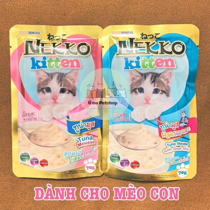 Pate thức ăn cho mèo con NEKKO KITTEN- GÓI 70G