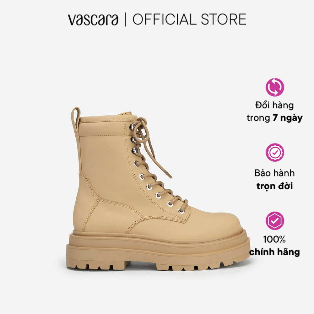 Vascara All-Day Comfort Combat Boot Cổ Cao - BOT 0915