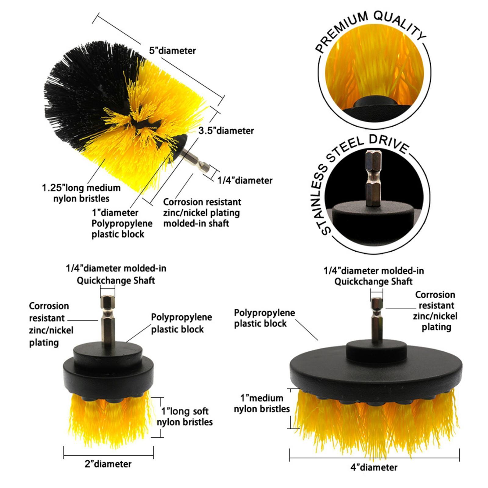 Attachment Scrubber Cleaning Kit Yellow
