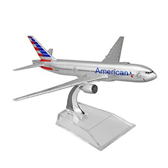 Mô hình máy bay tĩnh B777 American 16cm