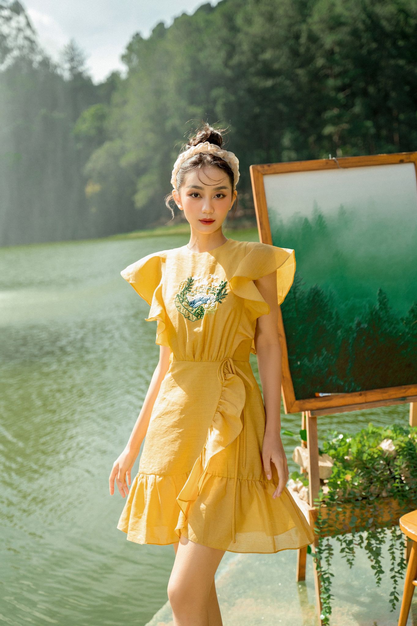 OLV - Đầm Fiona Ruffle Embro Dress