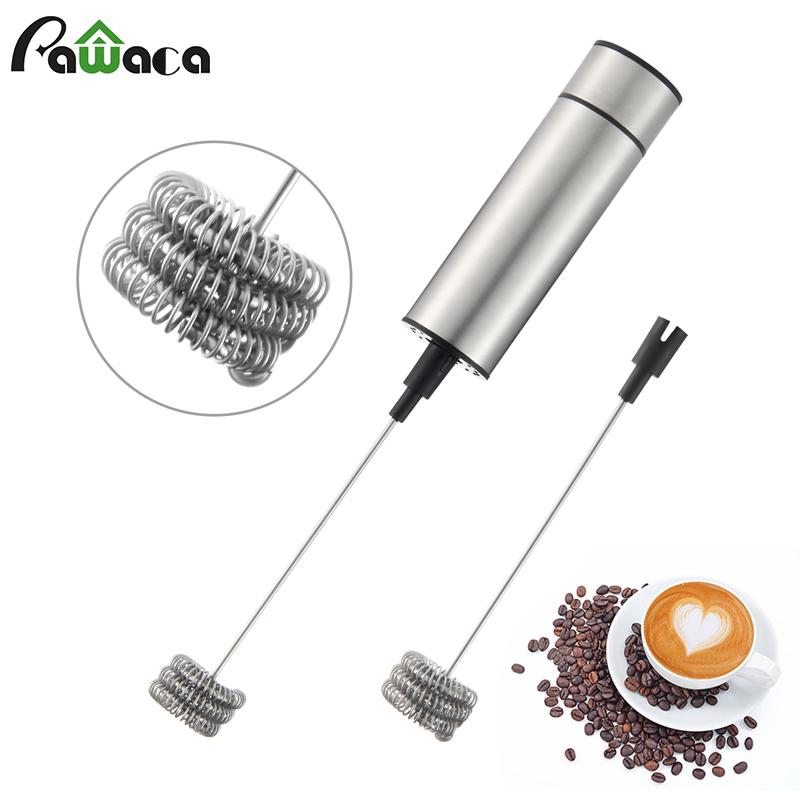 Điện Cầm Tay Sữa Frother Foamer Đôi Mùa Xuân Ba Mùa Xuân Whisk Đầu Khuấy Máy Xay Sinh Tố Mixer Khuấy Khuấy Cà Phê Công Cụ Sản Xuất