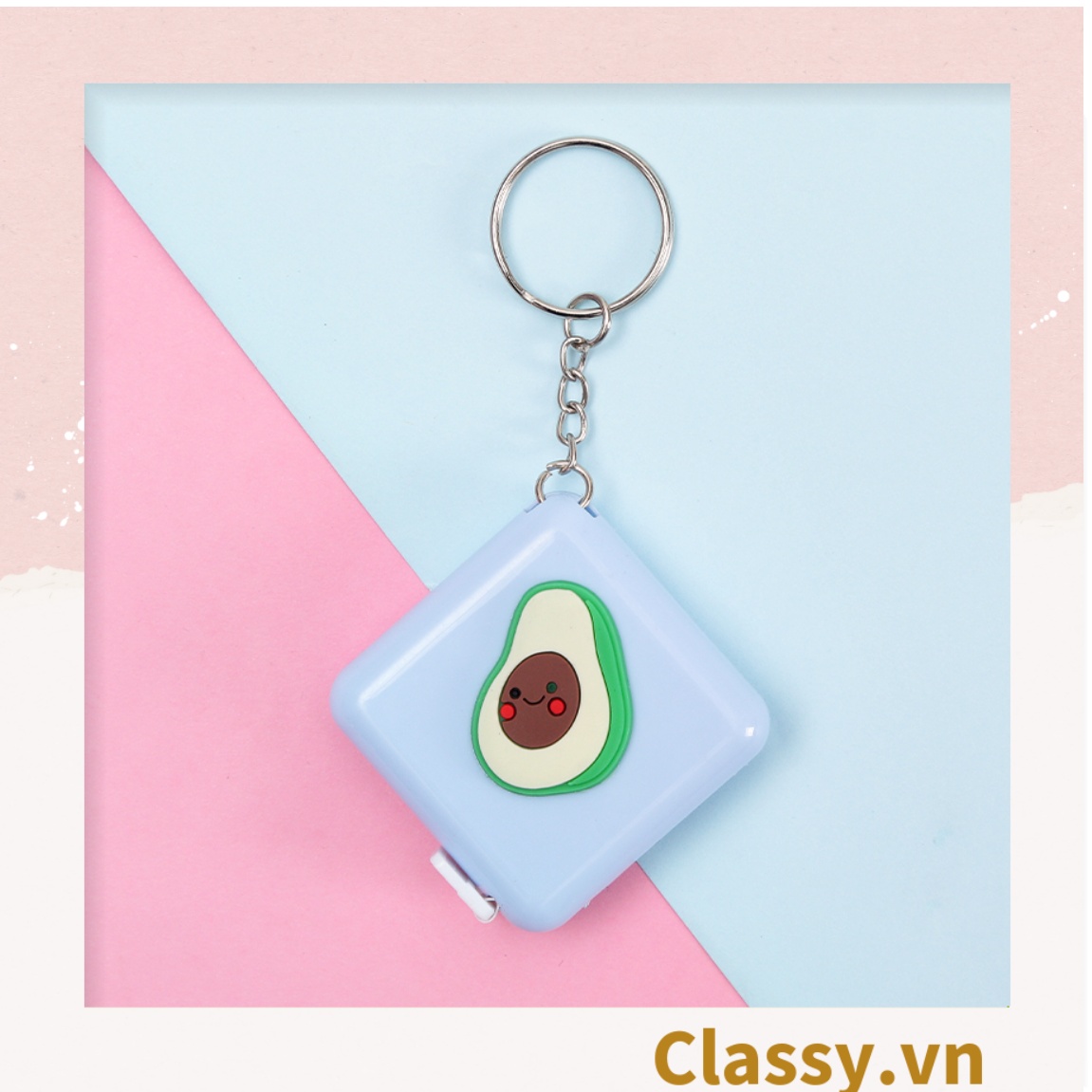 Classy Móc khóa, thước dây hộp nhựa siêu dễ thương PK1553