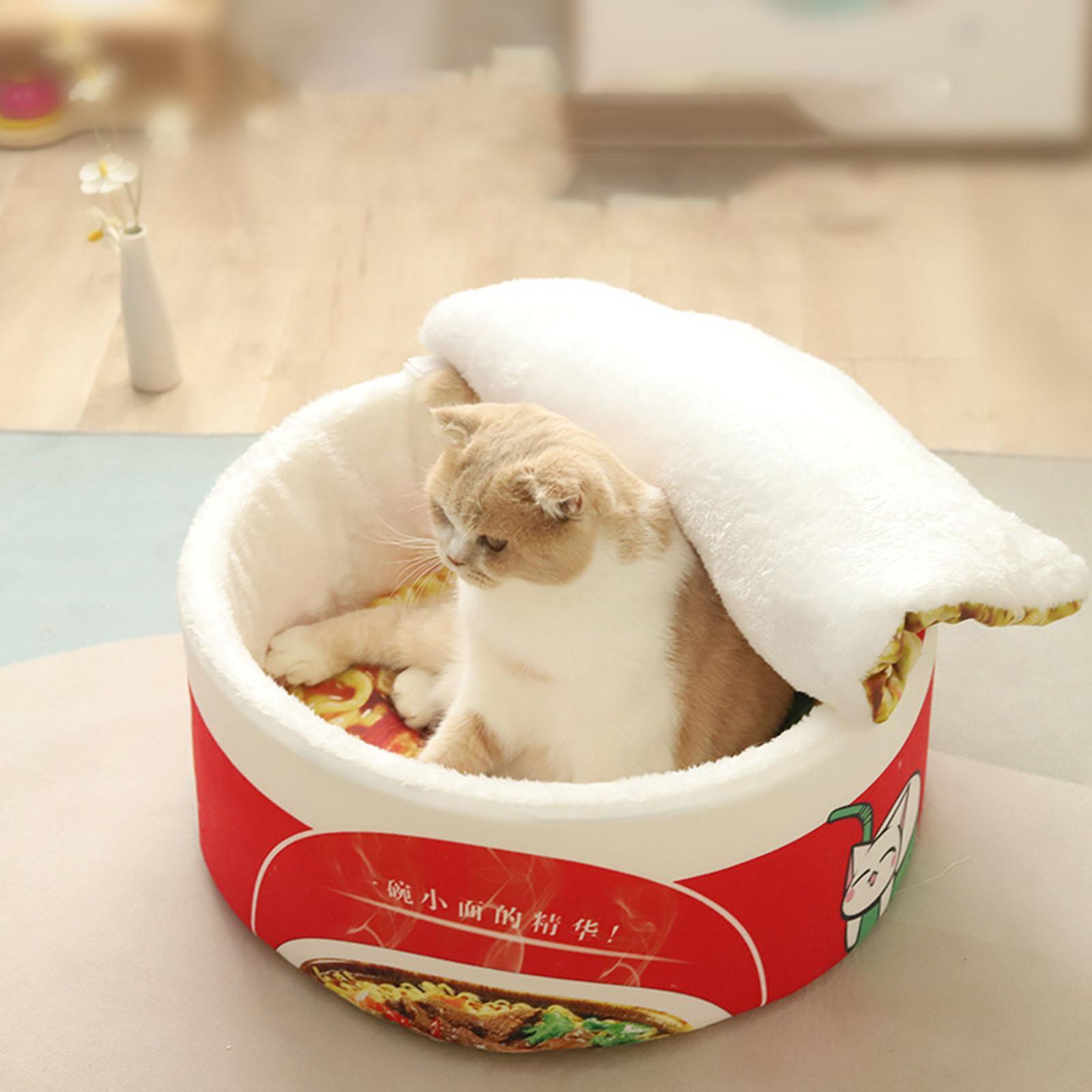 Cave House Cozy Dog Bed Kennel with Removable Washable Cushioned Supplies Kitten Sleeping Bed Warm Nest Cat Beds for Indoor Cats