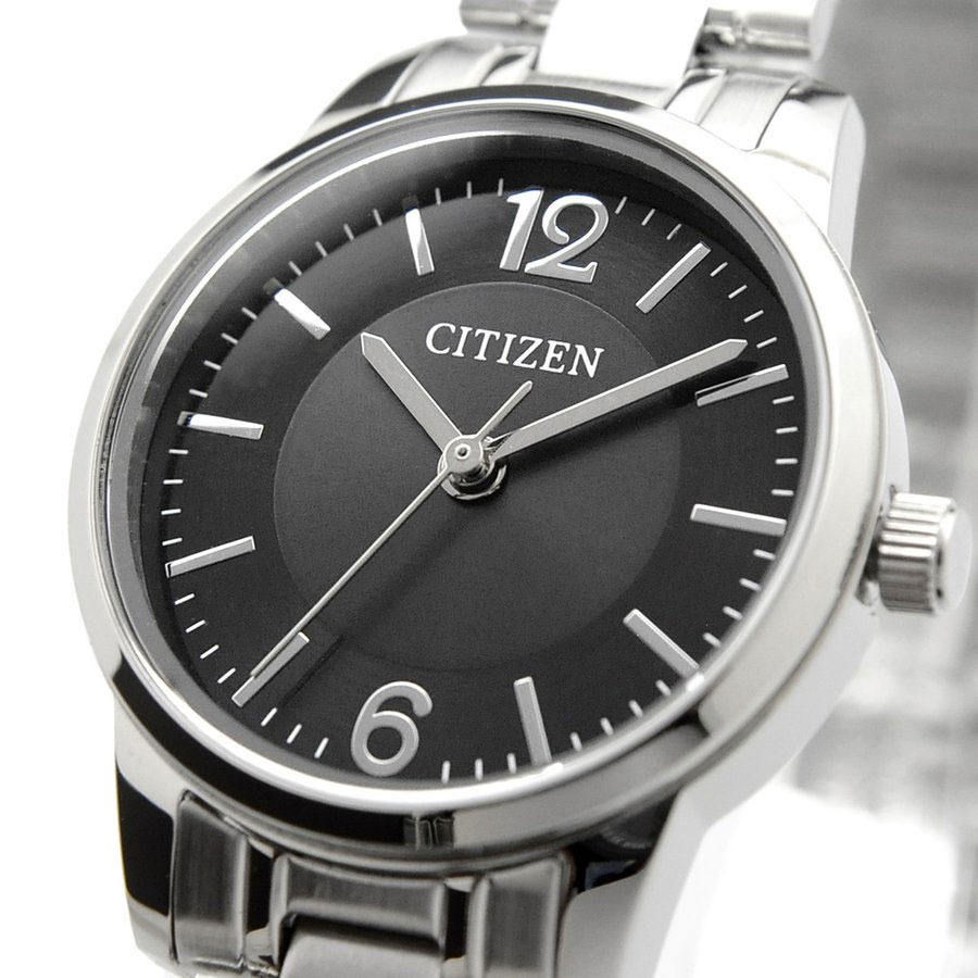 Đồng Hồ Nữ Citizen Dây Thép Không Gỉ EJ6081-54E - Mặt Đen