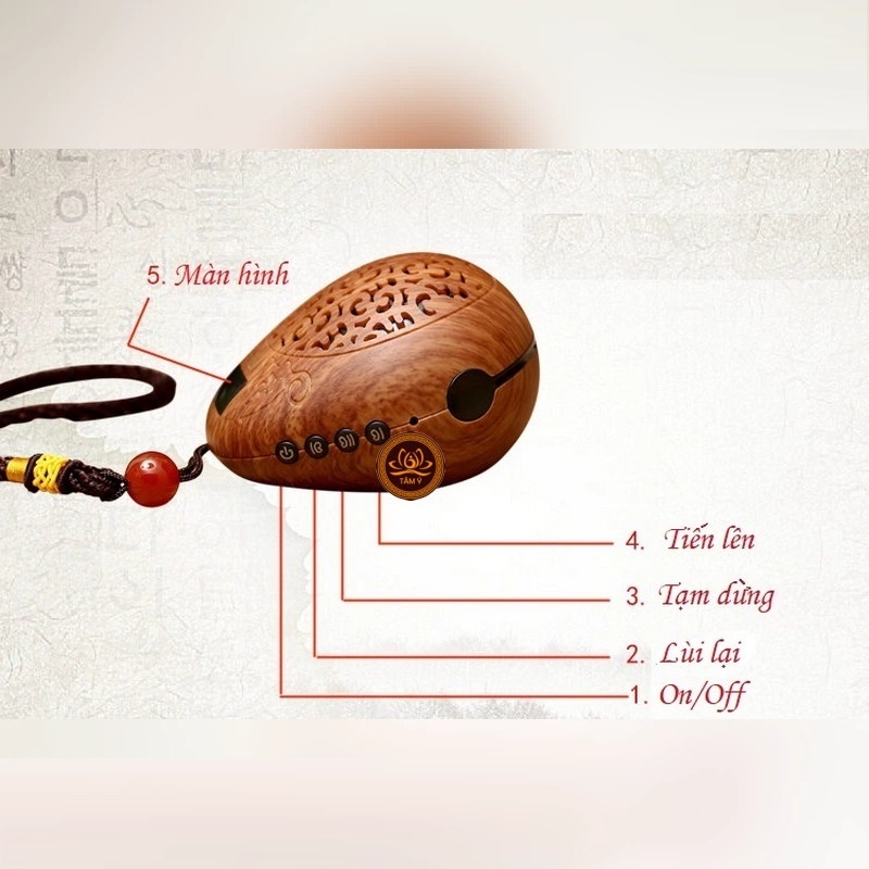 Máy Nghe Pháp Niệm Phật hình chiếc mõ tiện dụng, âm thanh tuyệt hay