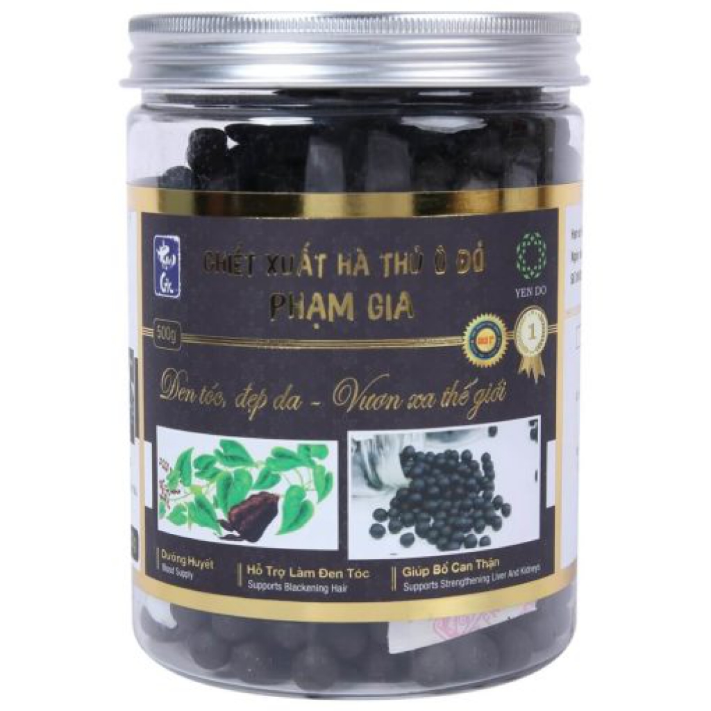 Combo Hà thủ ô đỏ Phạm Gia Gold 3+ Hộp 554G và Trà thải độc Phạm Gia hộp 40 gói - Tặng Kèm Mặt Nạ MOI