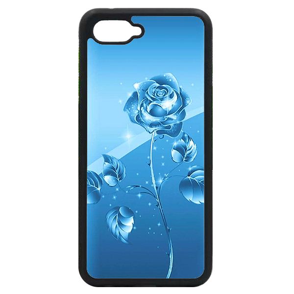 Ốp in cho Oppo Realme C1 NỀN XANH HOA 1 - Hàng chính hãng