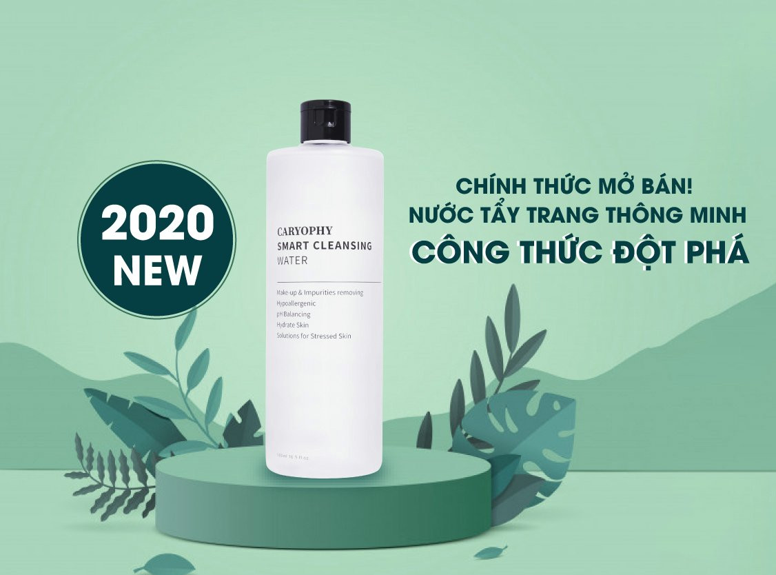 Combo 2 Sản Phẩm Hỗ Trợ Giảm Mụn Và Tẩy Da Chết Dịu Nhẹ Caryophy (Tẩy trang 500ml + Toner 300ml)