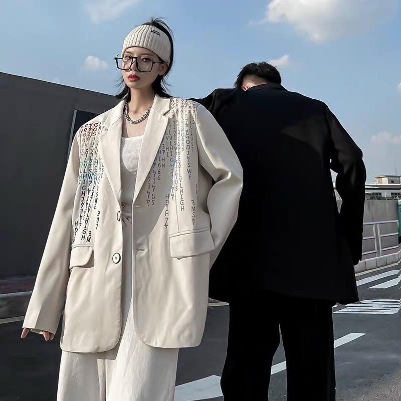 Áo vest form hàn quốc trắng đen unisex
