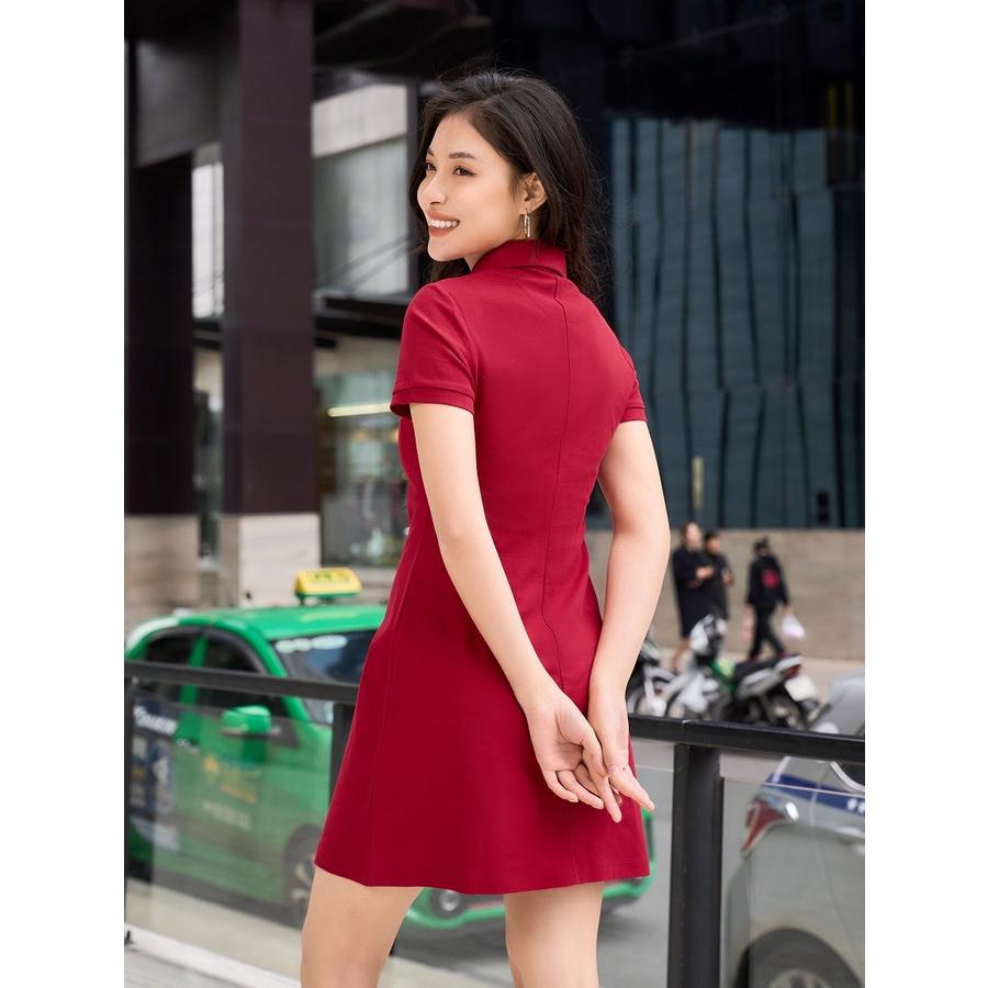 Váy thun polo nữ YODY cộc tay có cổ chất liệu cotton mềm mại thoải mái - VPN5004