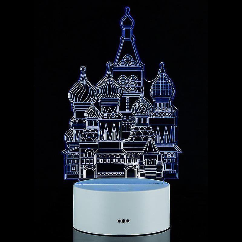 Đèn ảo tưởng 3D, 7 màu, thay đổi quang học, cảm ứng ánh sáng, USB và điều khiển từ xa, trang trí nghệ thuật, tạo ấn tượng lãng mạn