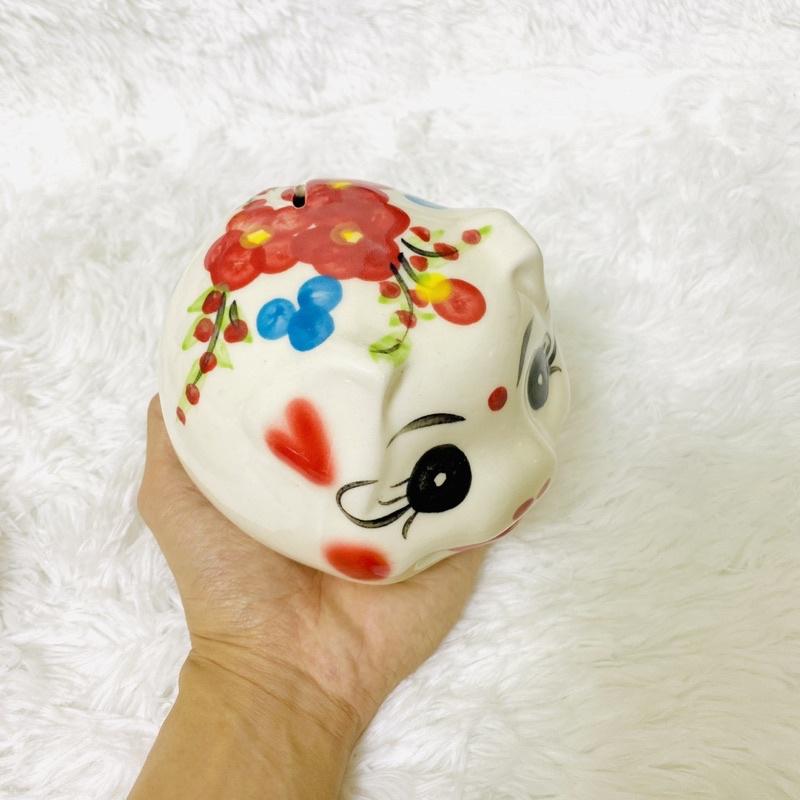 Heo đất mini trang trí để bàn, lợn đất decor chất liệu Gốm Sứ Cao Cấp