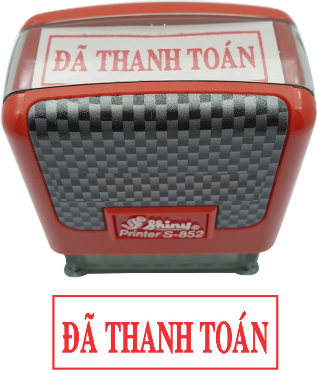 Con dấu Đã Thanh Toán - Shiny S852 mực đỏ