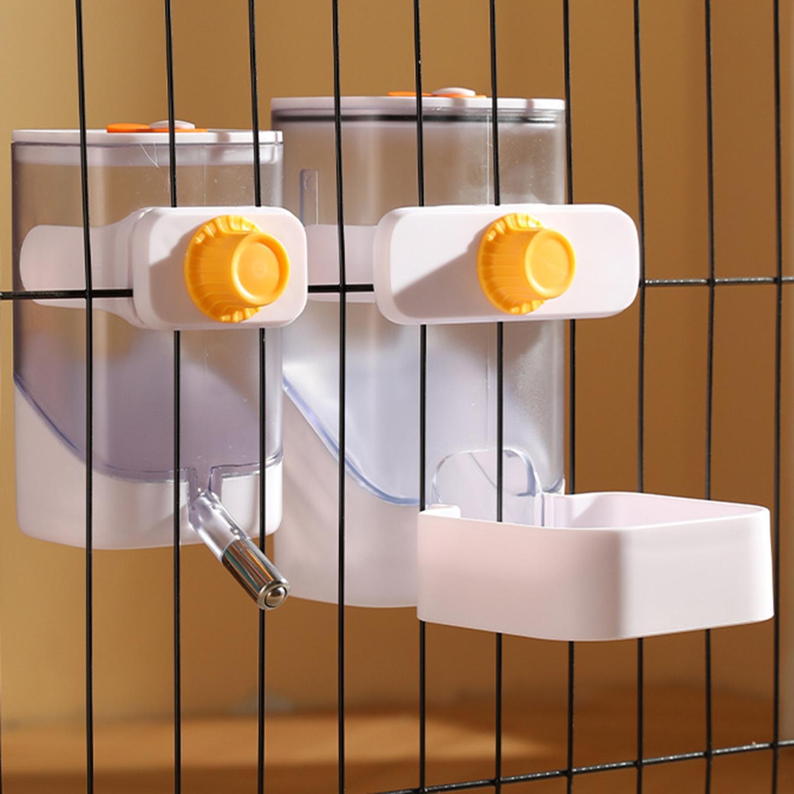 Feeding Dispenser Container Hanging Pet Cage Automatic Feeder for Puppy Kitten Hamster