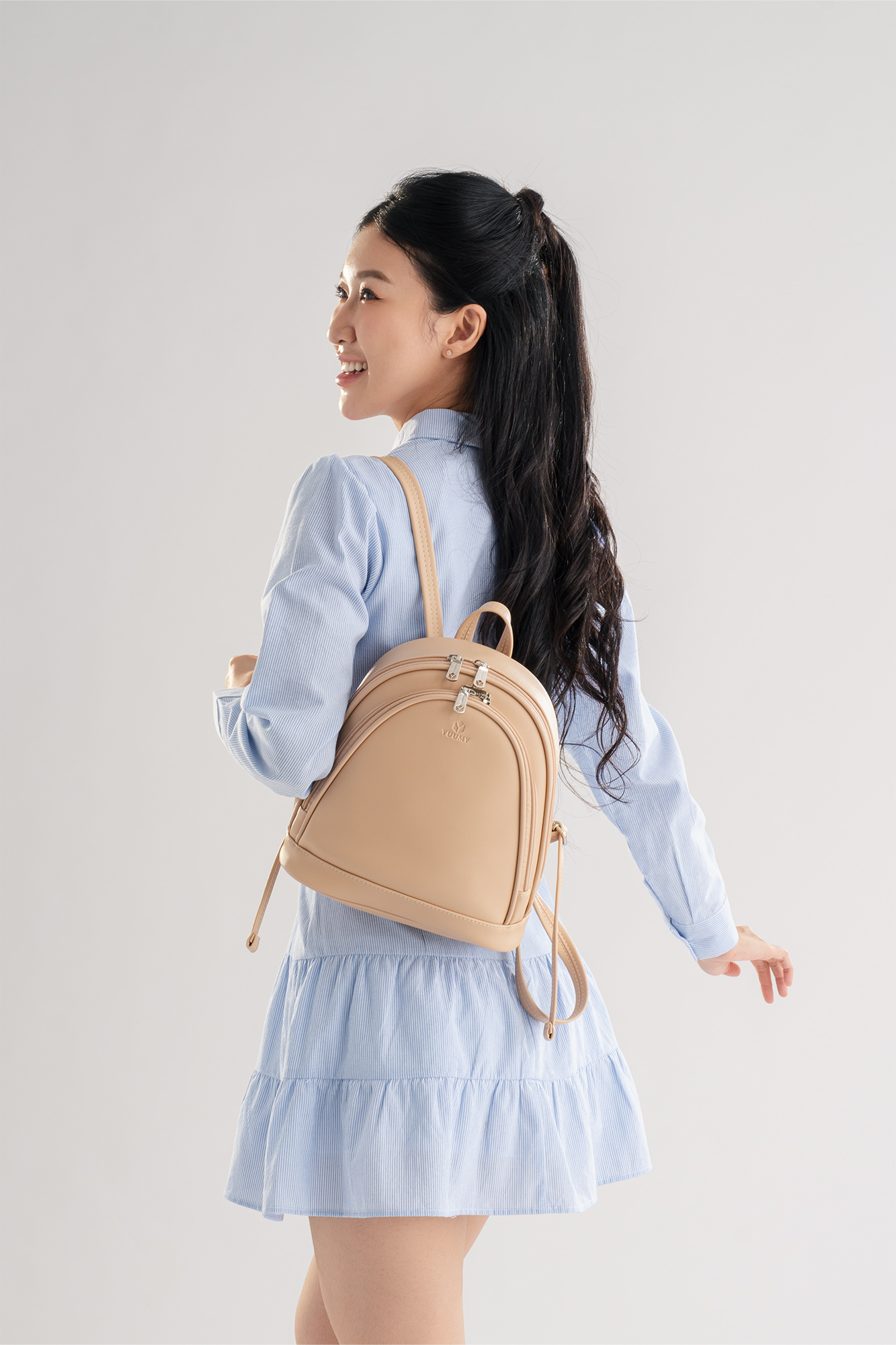 Balo Yuumy ( Thời trang nữ basic cỡ trung - Balo da Seasand YBA99 )