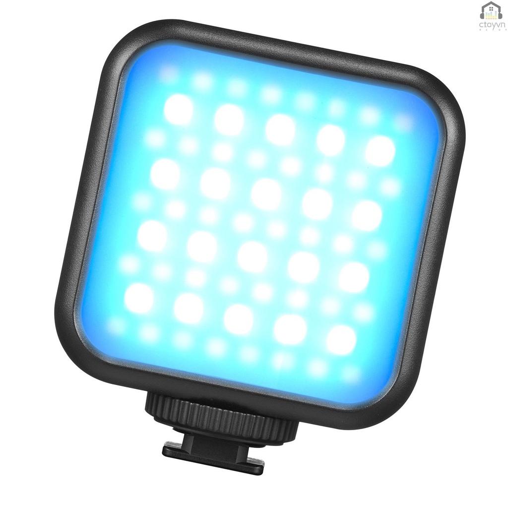 Đèn LED 6R RGB mini 3200K-6500K 13 bóng có thể sạc lại điều chỉnh độ sáng tiện dụng