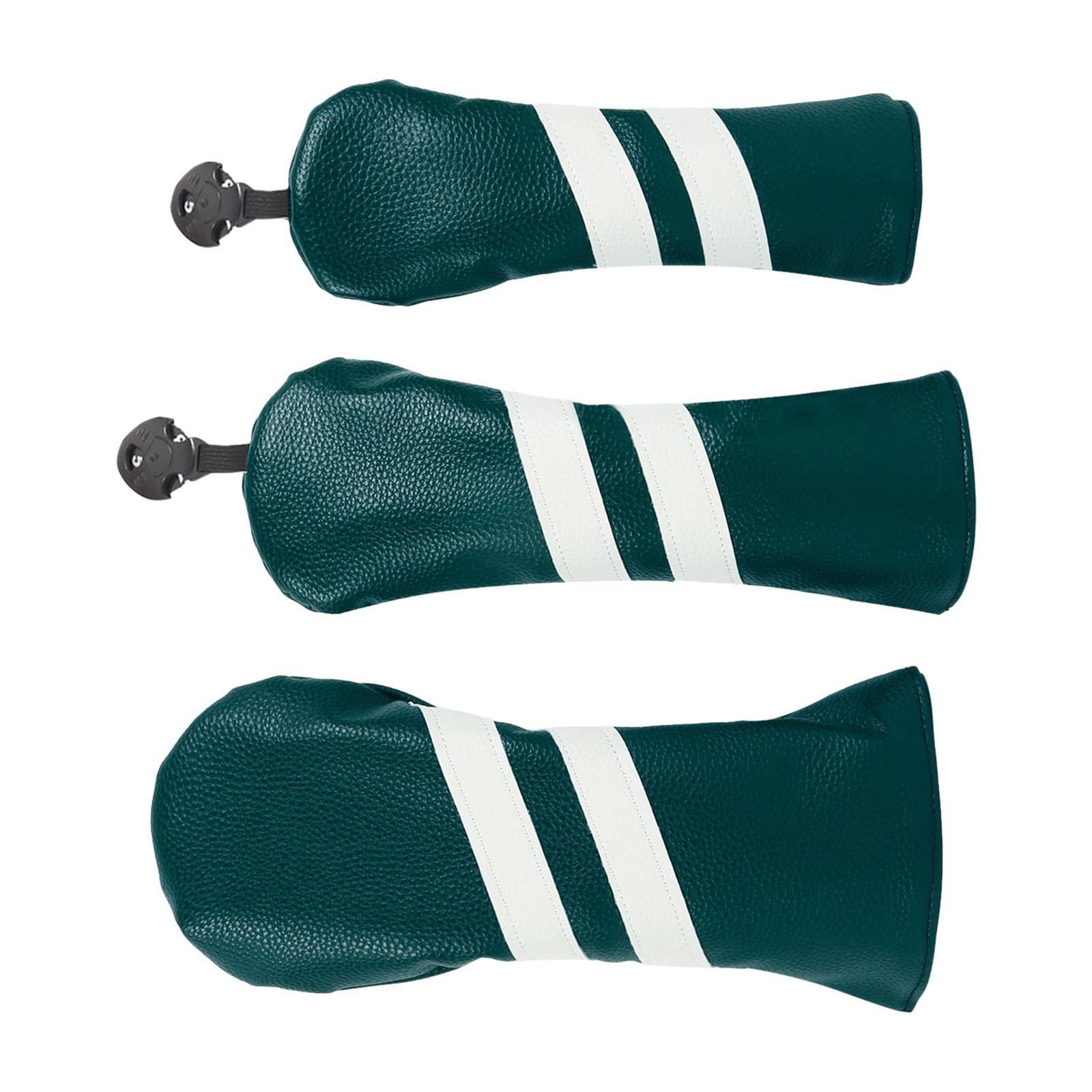 3 Pack Golf Club Covers, Golf Club Head Covers for Driver, Woods and Hybrid, Golf Driver Headcover to Golf Clubs