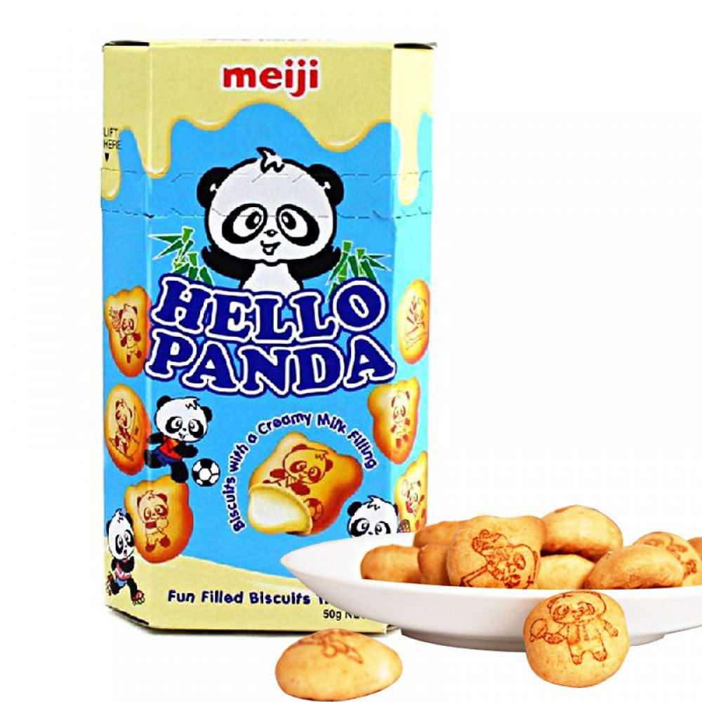 Lốc 10 Bánh Hello Meiji Panda milk 43gr