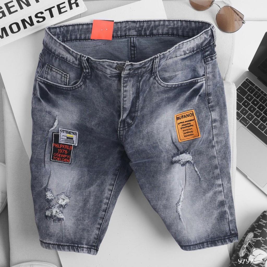 Quần Short Nam chất Jean, quần sọt jeans thời trang nam MS8092