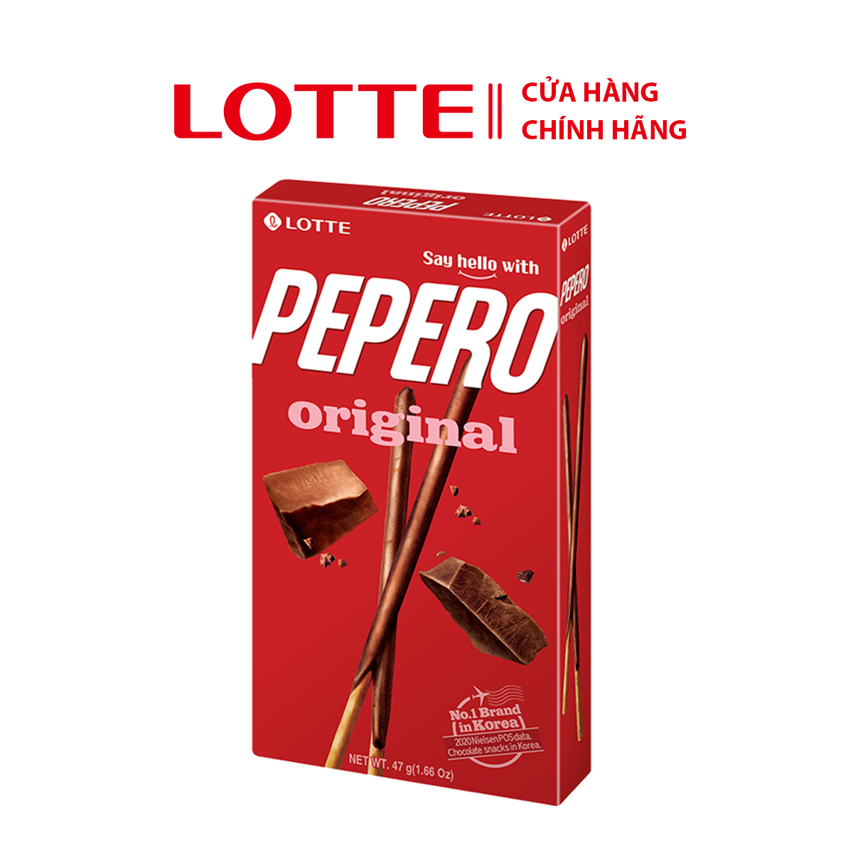 [SỈ/LẺ] Bánh que Lotte Pepero vị Sô cô la  Original