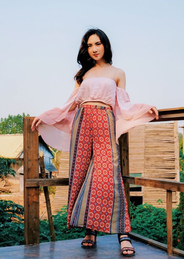Ombre swings - Áo tay tầng cúp ngực