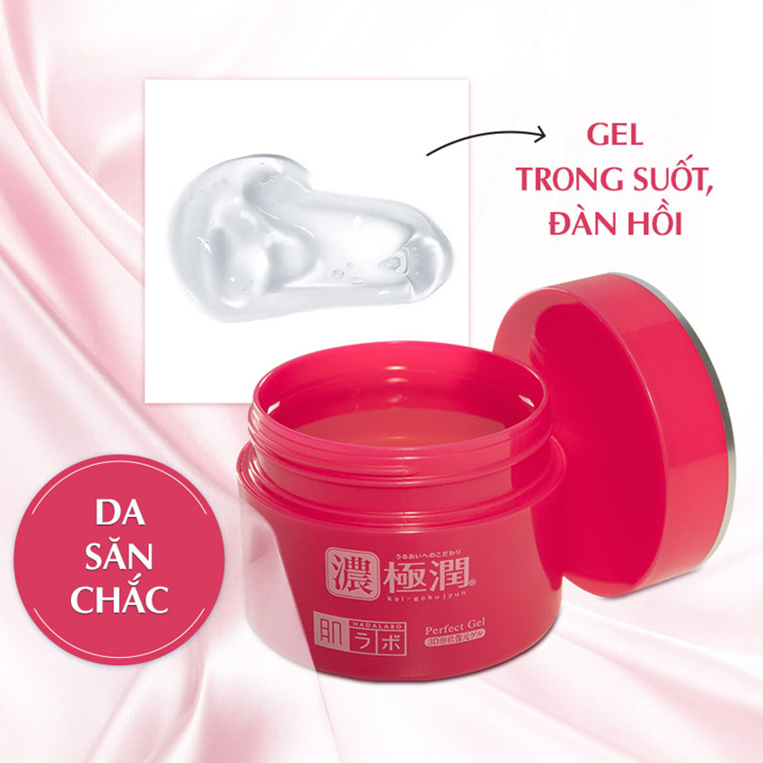 Gel dưỡng ẩm giúp làn da săn chắc Hada Labo Koi-Gokujyun 3D Perfect Gel (100g)