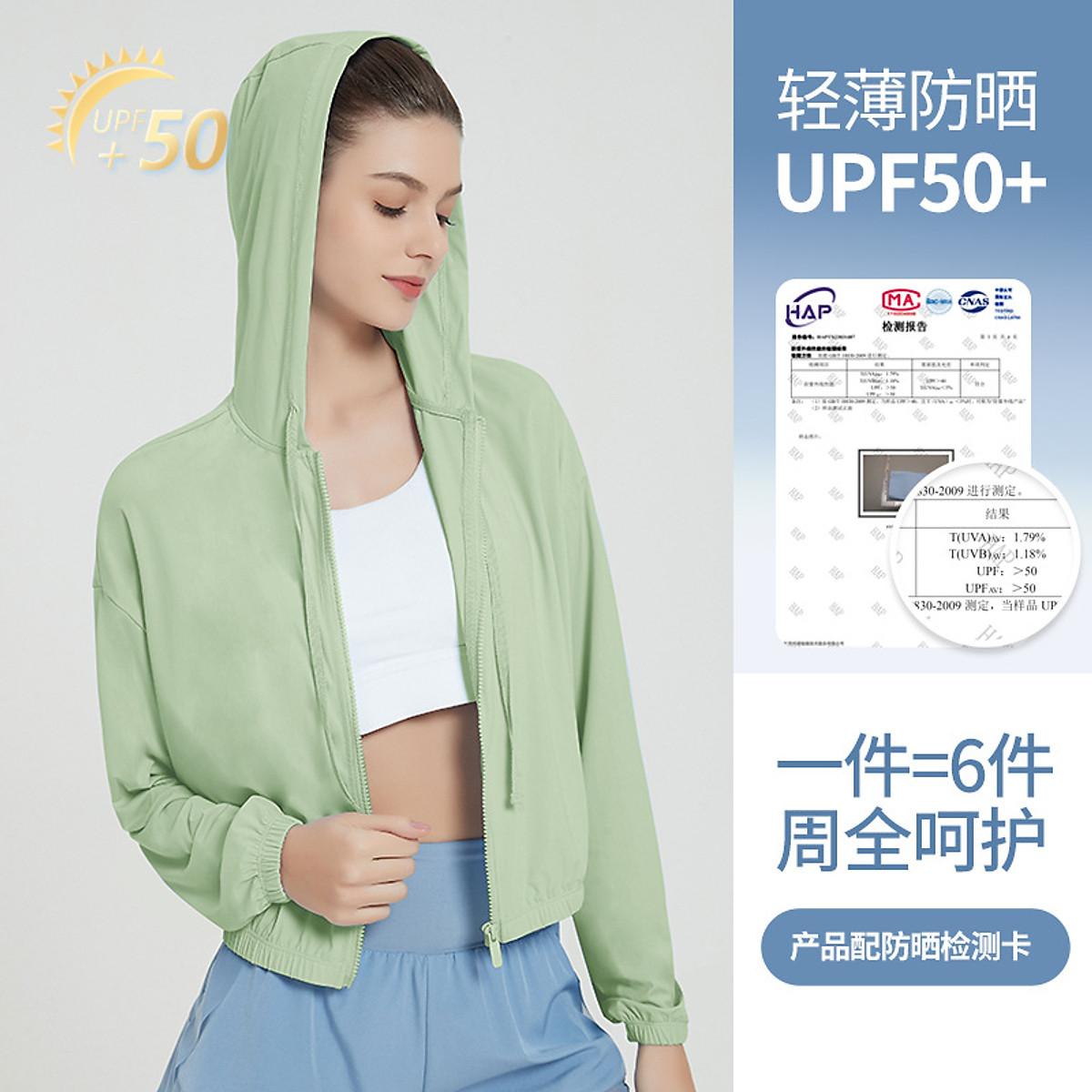 Áo Khoác Chống Nắng Bằng Lụa Lạnh Thoáng Khí Chống Tia UV Cho Nữ - Xanh nhạt