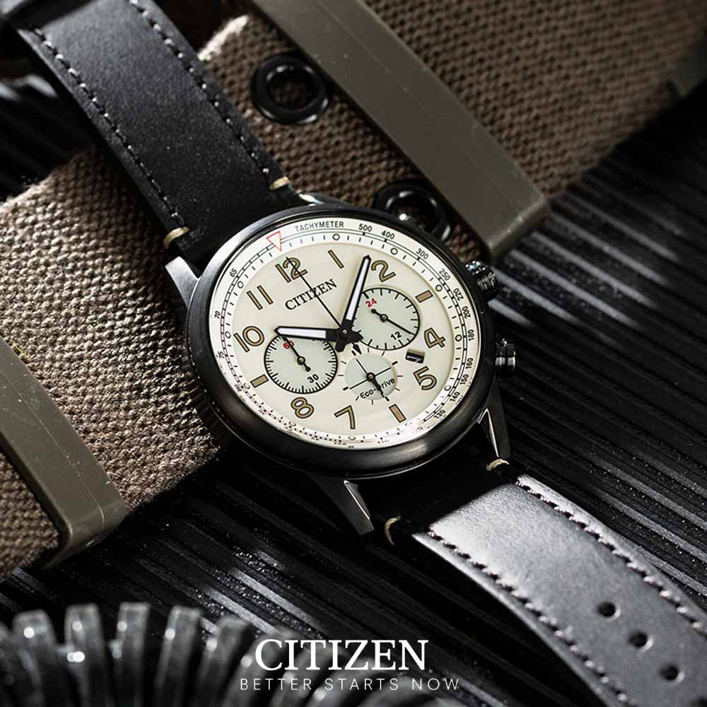 Đồng Hồ Nam Citizen Dây Da CA4425-10X - Mặt Trắng