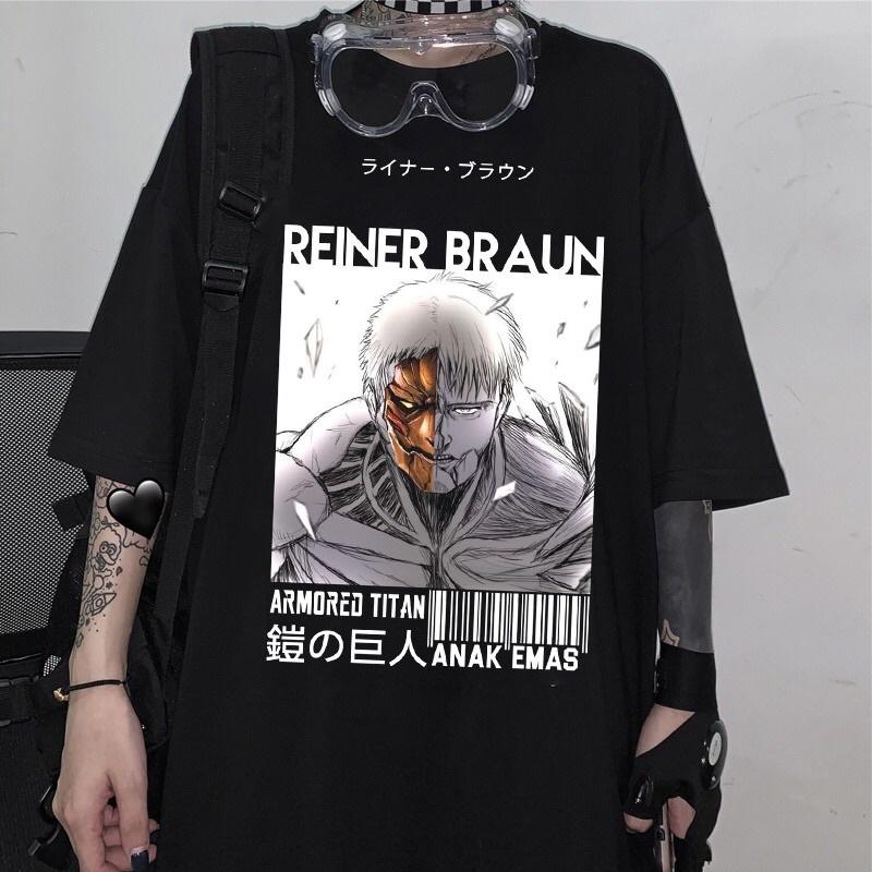 Áo thun tay lửng in hình anime Final Season Attack on Titan Eren Tiến công nam nữ đủ size cực chất giá rẻ