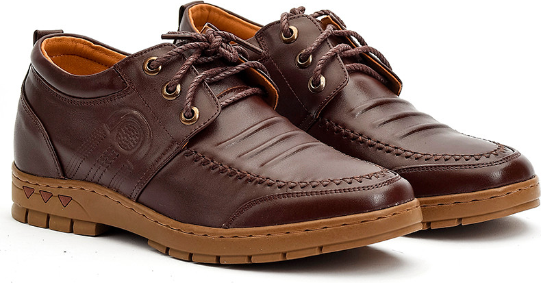 Giày thể thao độn đế tăng chiều cao 5cm cực chất – Lex02 – Nâu – 41