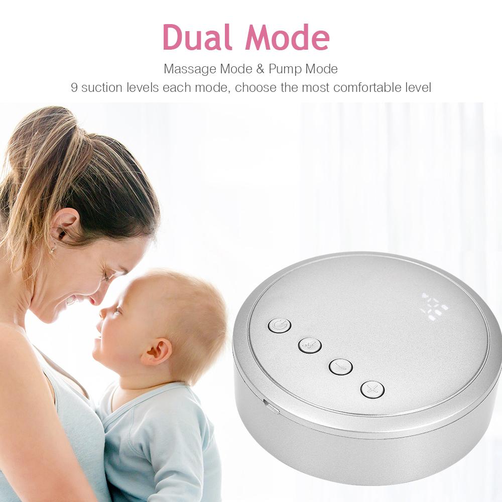 Máy hút sữa đôi cầm tay có thể sạc lại không BPA 9 Mức hút