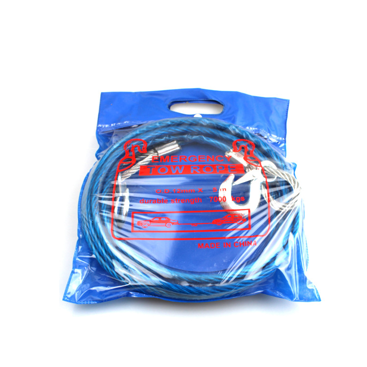 Cáp Thép Cứu Hộ Ô tô D.E.L Cao Cấp Model KTC08 Tải Trọng 5 Tấn Dài 4 Mét