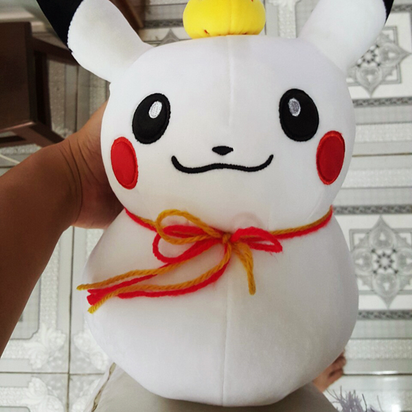 Gấu Bông Pikachu Lật Đật (30 Cm) Gb79 (Màu Trắng)