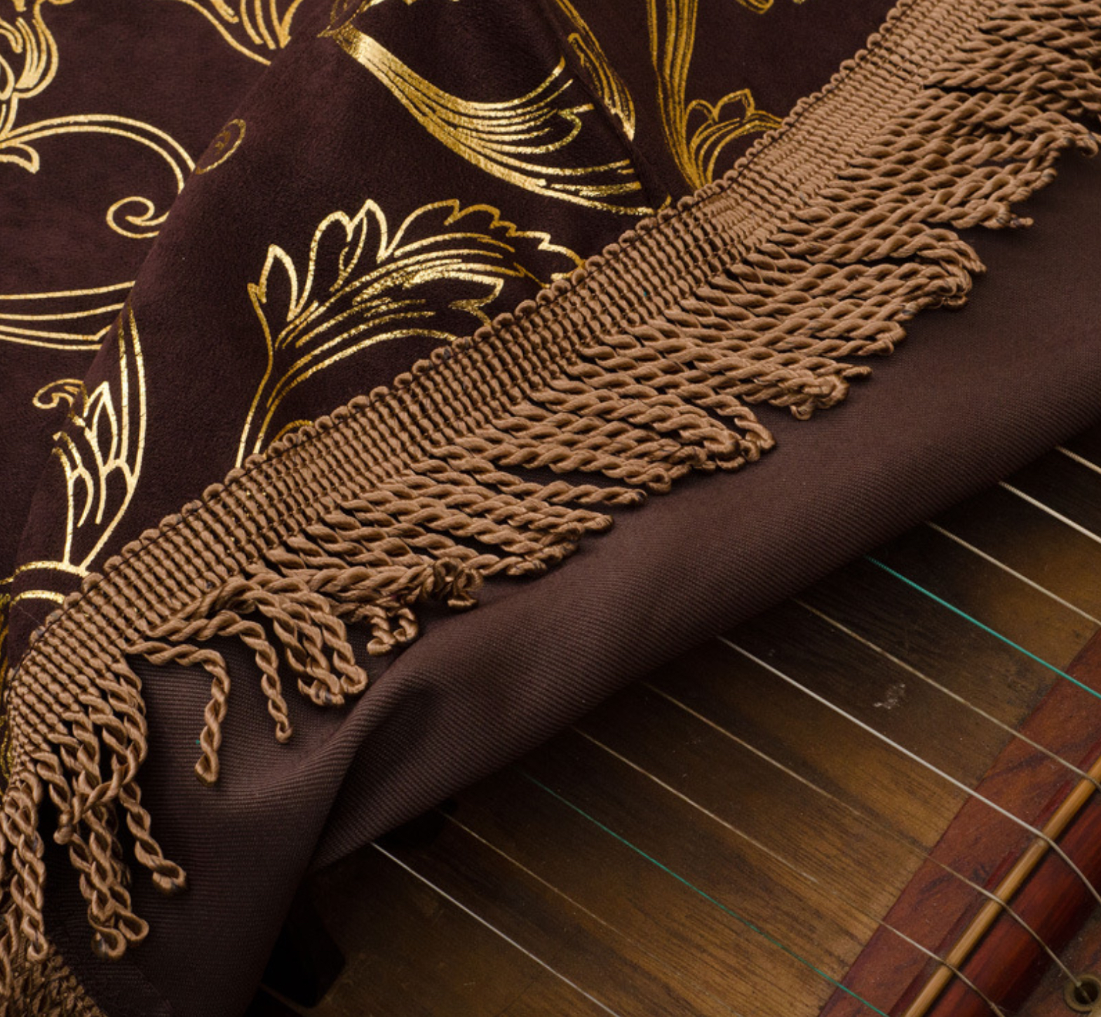 Khăn phủ đàn piano cơ đàn piano điện tử 88 phím sang trọng cổ điển trang trí giáng sinh noel năm mới Tết - Hàng chính hãng