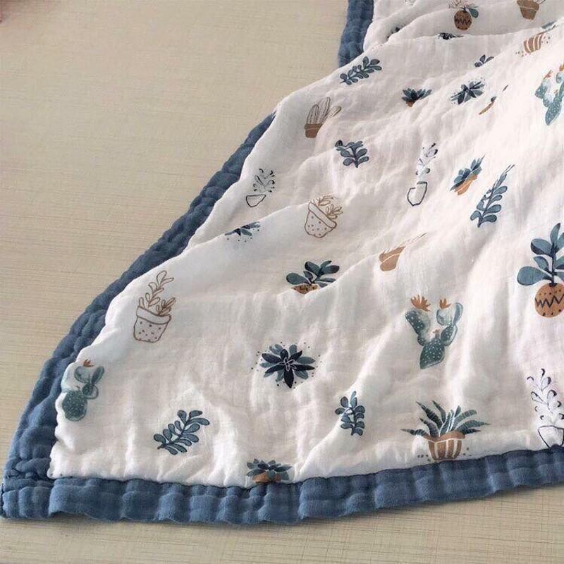 Chăn đắp điều hòa Organic sợi tre bo viền, chăn đắp mùa hè cao cấp cho bé mang đi học