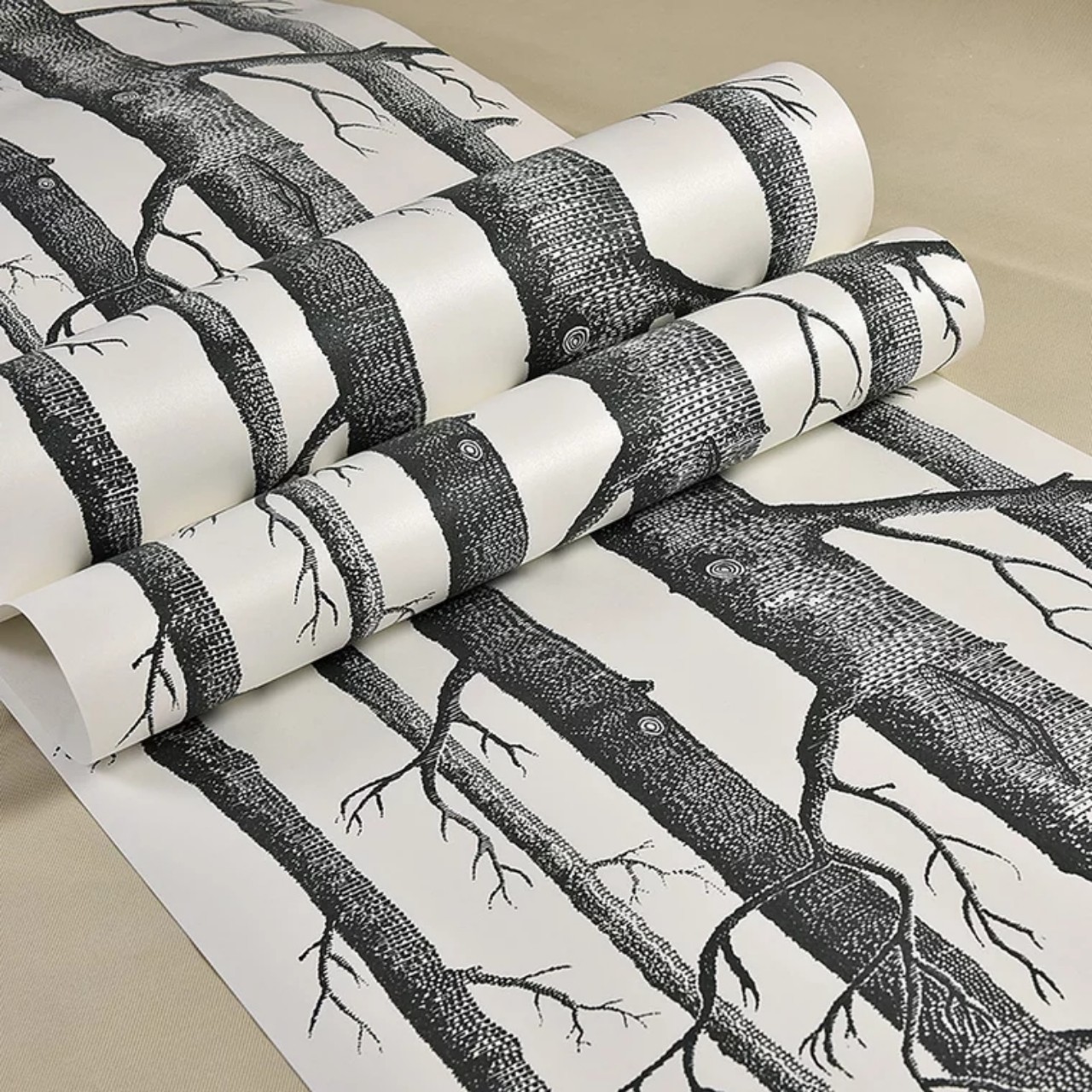 GIẤY DÁN TƯỜNG KHỔ 45CM X10M RỪNG CÂY NGHỆ THUẬT
