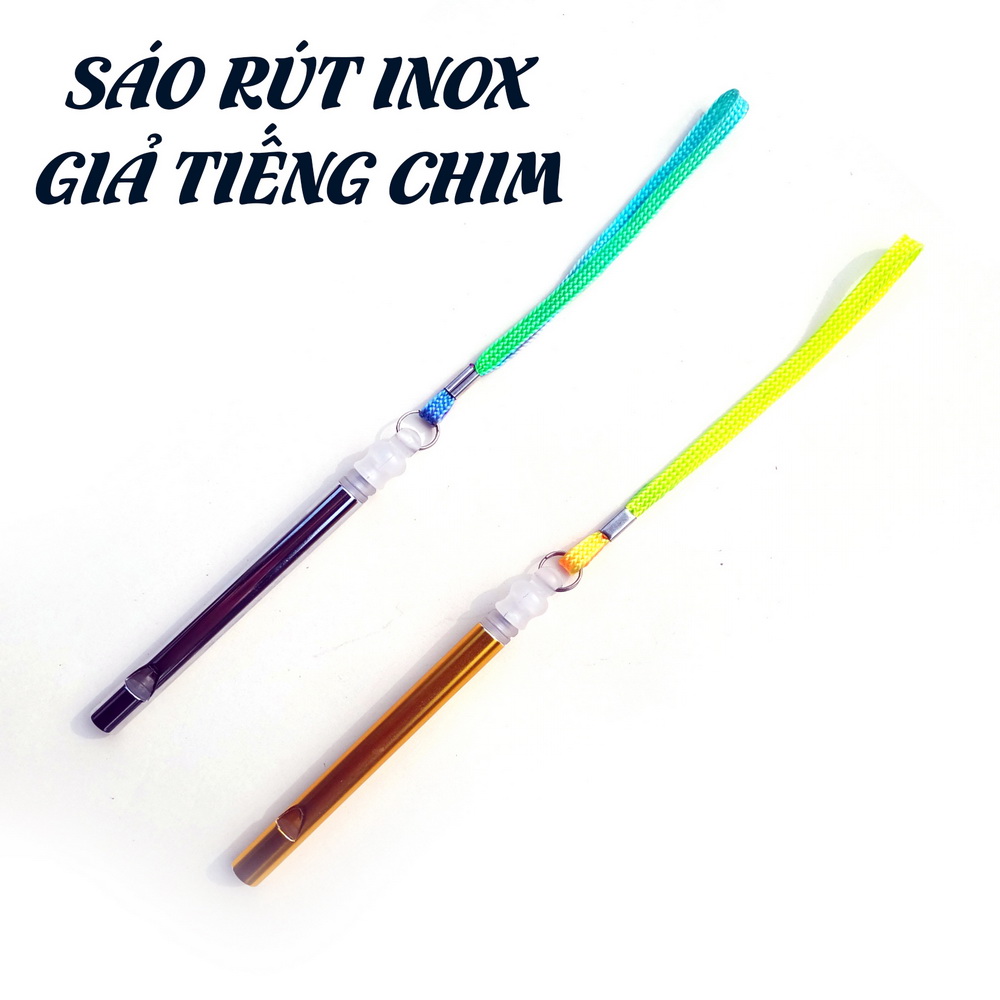 Sáo Rút Giả Tiếng Chim Hót Chất Liệu Inox Cao Cấp Sử Dụng Ngay Không Cần Nhúng Nước