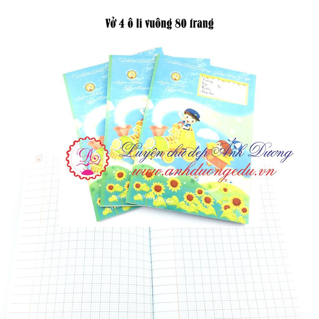 Vở 4 ô li đứng 80 trang thầy Ánh - Ánh Dương (ô li 2,5mmx2,5mm)