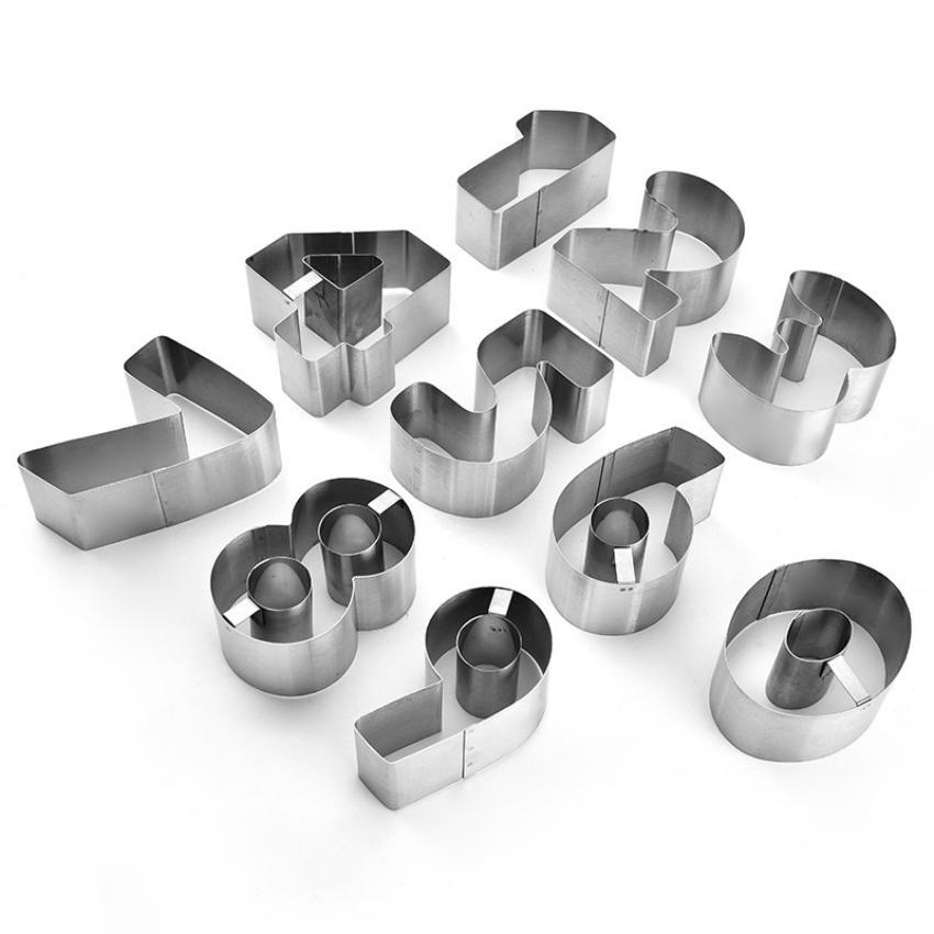 Khuôn Bánh KEM Quy Mousse Bộ 10 Khuôn Nhấn Dụng Cụ Làm Bánh Cookie Cutter Innox Cao Cấp - CBMOUSO10P