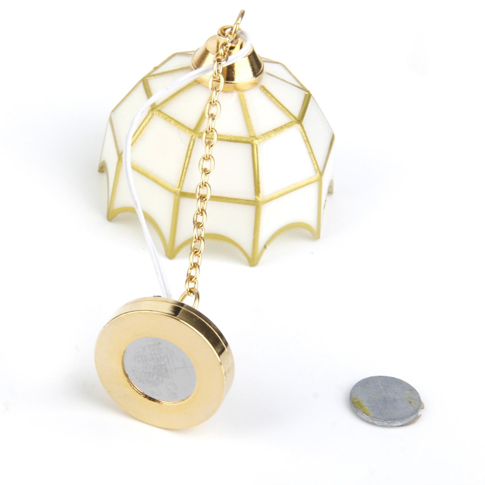 1/12 Dollhouse Miniature Ball Shape Table Lamp LED Light New