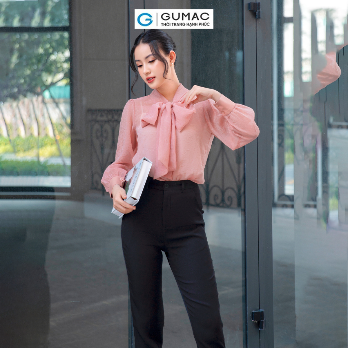 Quần tây nữ cơ bản ống đứng túi xéo công sở tôn dáng thanh lịch thời trang GUMAC QD09039