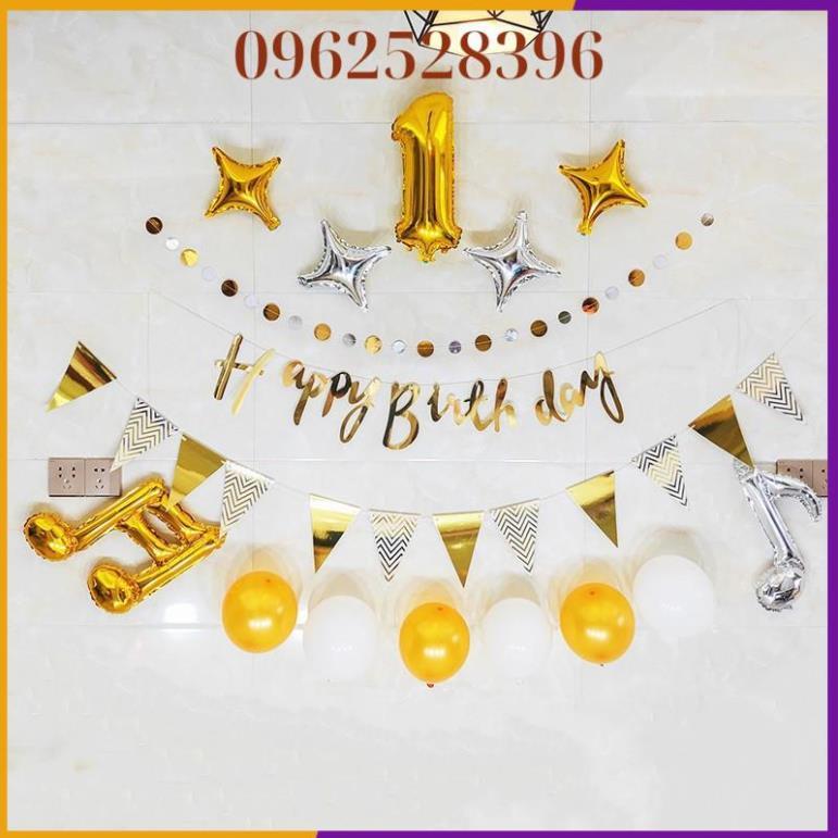Set Bóng Trang Trí Sinh Nhật️Cho Bé 1 Tuổi Mã SN10