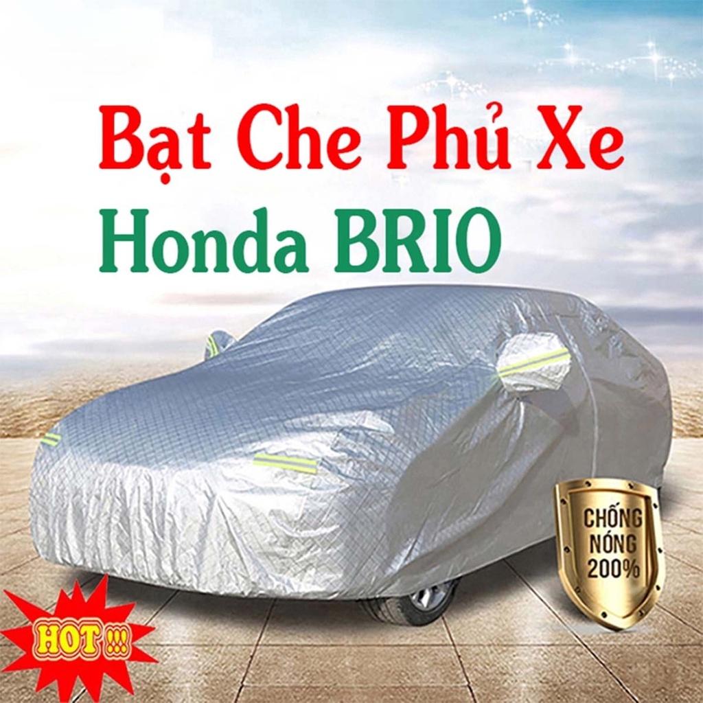 Bạt Phủ Xe Ô Tô Honda Brio - Bạt Phủ Ô Tô 5 Chỗ 3 Lớp Cao Cấp Chống Mưa, Chống Nắng, Chống Cháy Loại 1