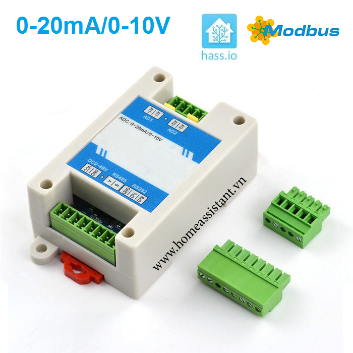 Bộ Chuyển Đổi Analog 0-20mA 0-10V Sang Modbus RS485 BMR-AD02