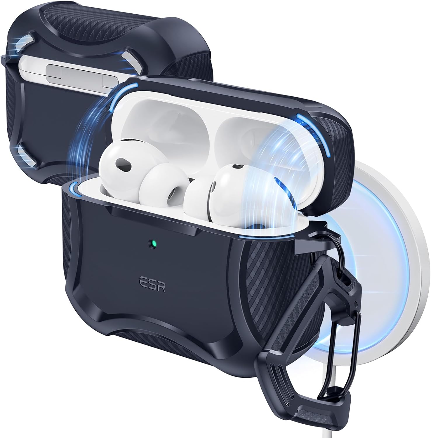 Bao Case cho Airpods Pro 3 (2025) ESR Cyber Tough Magentic Case - Hàng chính hãng