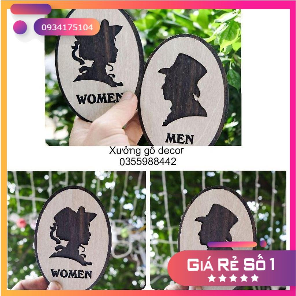 Bảng Chỉ Dẫn Treo Toilet Men+Women Độc Đáo