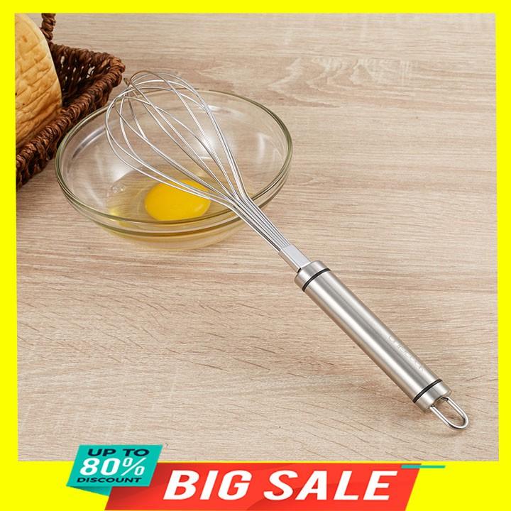 Dụng cụ đánh trứng, đánh bột chất liệu inox chắc chắn