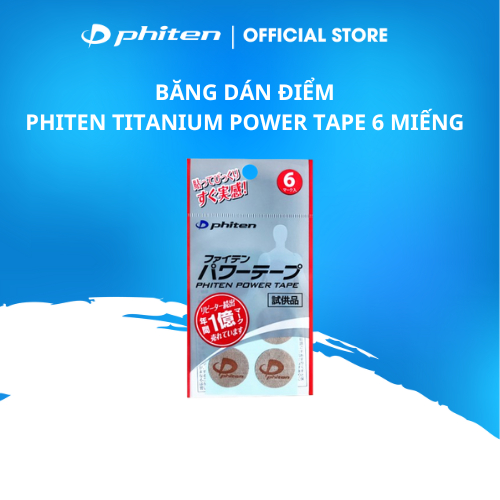 [QUÀ TẶNG COMBO 2 GÓI] Phiten Titanium Power Tape 6 miếng