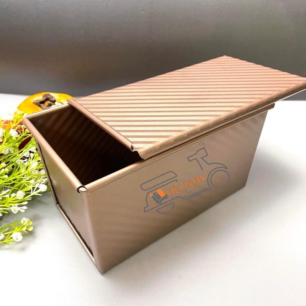 KHUÔN BÁNH GỐI Thép CARBON , BÁNH MÌ SANDWICH vân GỢN SÓNG mẫu mới SIÊU ĐẸP CAO CẤP. chống dính màu VÀNG Đồng SANG TRỌNG